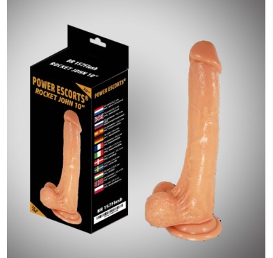 Mocna przyssawka dildo realistyczne jądra sex 25cm